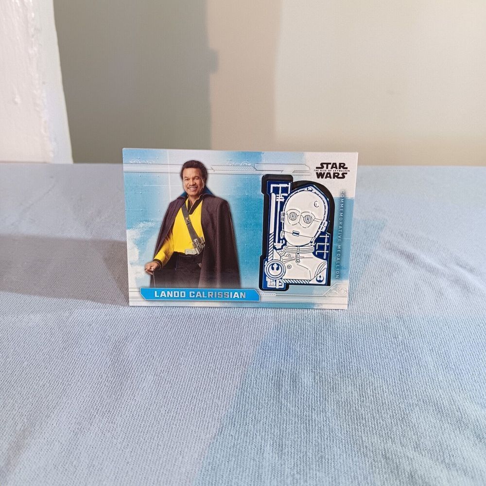 2019 Topps Star Wars Rise Of Skywalker Medallion MC-CL Lando Calrissian C-3PO🔥